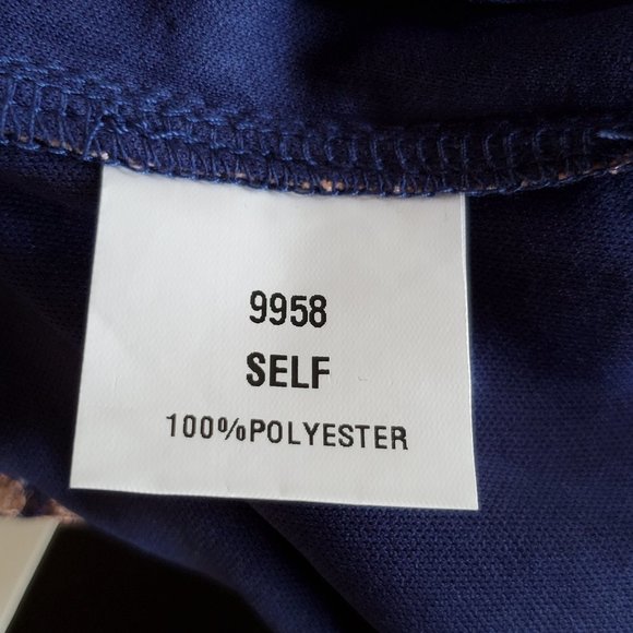 Minuet Fitted Bodycon Dress Women's S Blue V Neck Spaghetti Strap Lined Zipper - Picture 15 of 15